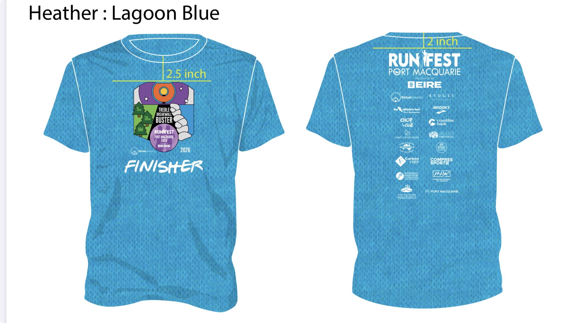 MENS TREBLE BREAKWALL BUSTER FINISHERS' TSHIRT