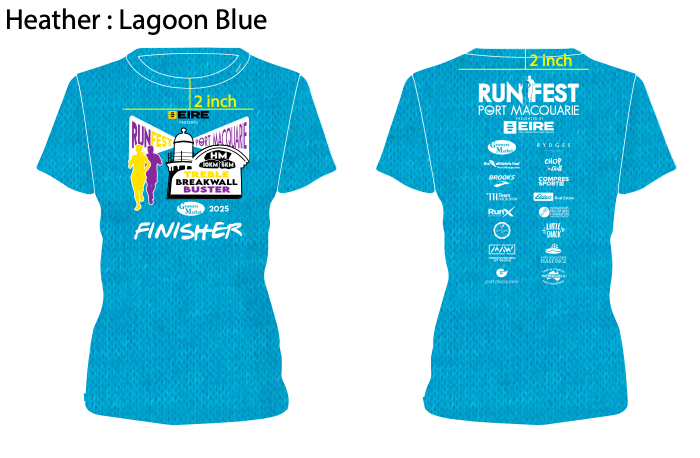 WOMENS TREBLE BREAKWALL BUSTER FINISHERS' TSHIRT